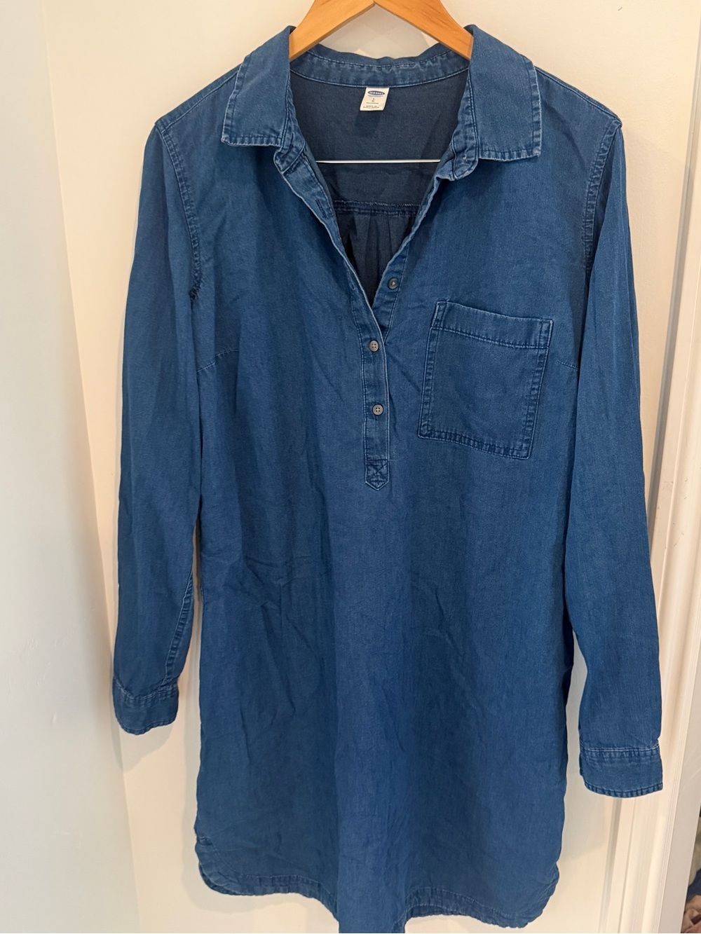 Old Navy Indigo Denim Shirt Dress